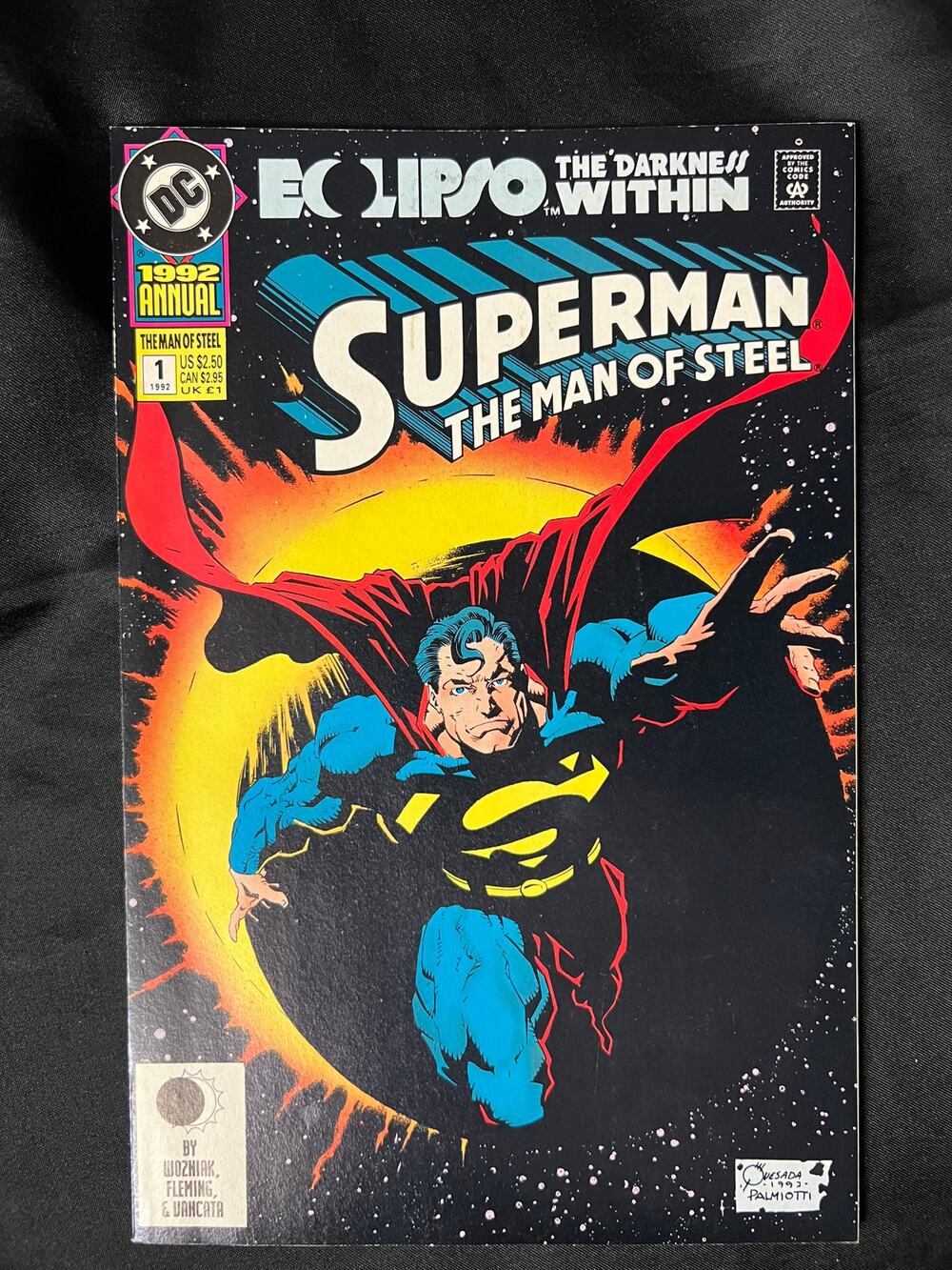 VINTAGE 1992 DC "SUPERMAN THE MAN OF STEEL" #1 - Graded NM by Comic App